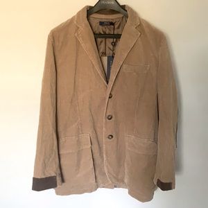 Polo Ralph Lauren Corduroy Brown Elbow Patch Blazer Jacket